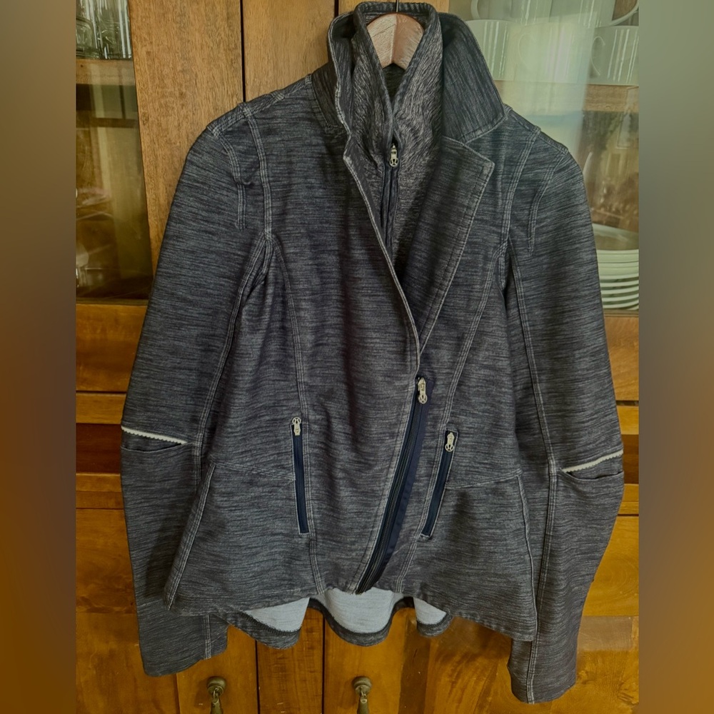 Vintage Lululemon Jacket, removable inner collar — blue, S